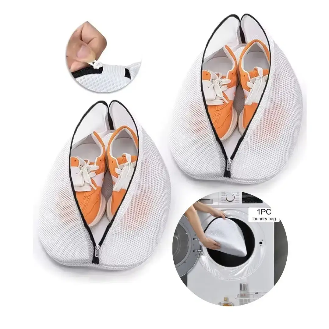 Sac de Lavage pour Chaussures 2pieces – Protection Ultra-Résistante - Blanc