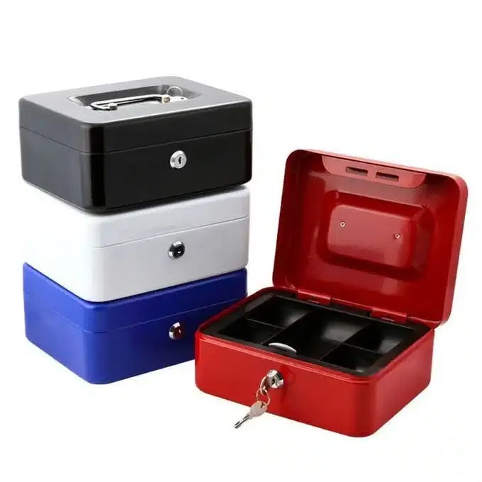 Caisse à monnaie – Coffre fort – Boîte de rangement – 200*160*90 mm